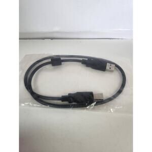 USB 2.0 A Male to B Male USB Printer Cable, Black 2 feet long